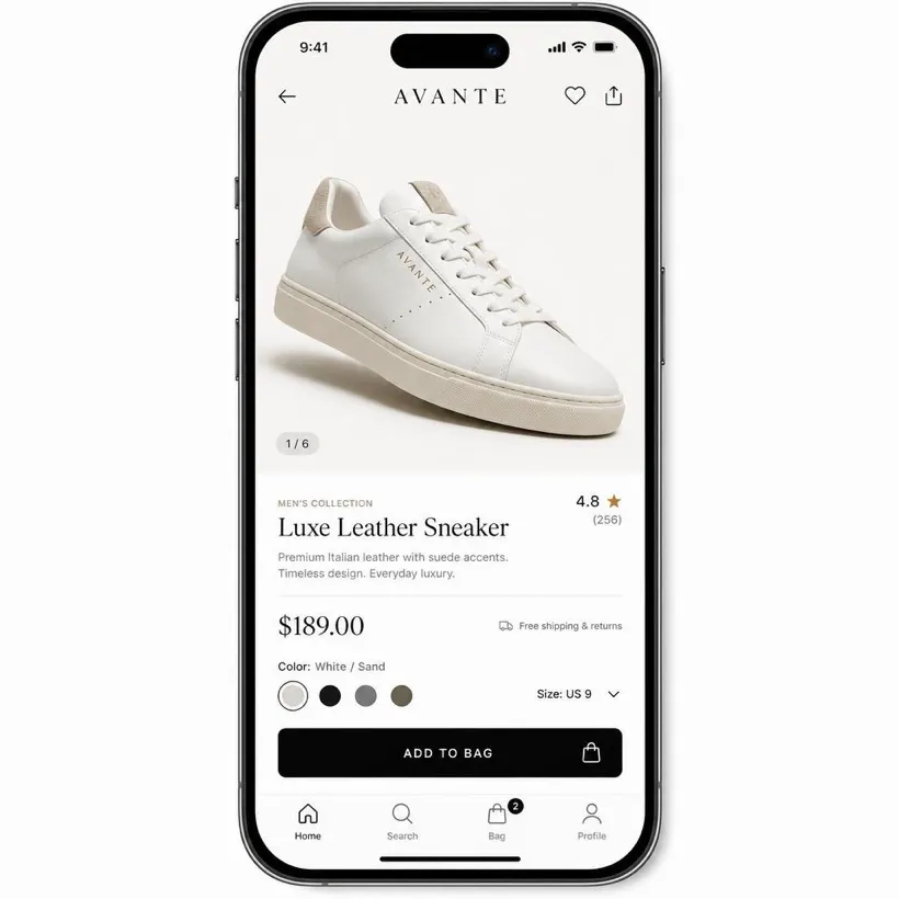 Sinad mobile shopping app